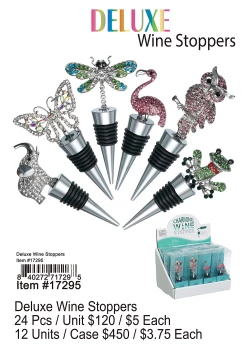 Deluxe Wine Stoppers 24 Pcs.